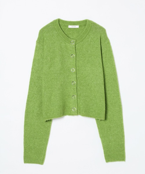 JEANASIS（ジーナシス）の「リングスナップボタンショートニットカーディガン/603768（カーディガン/ボレロ・レディース・グレー/ネイビー/レッド/グリーン・FREE）」の17枚目の写真