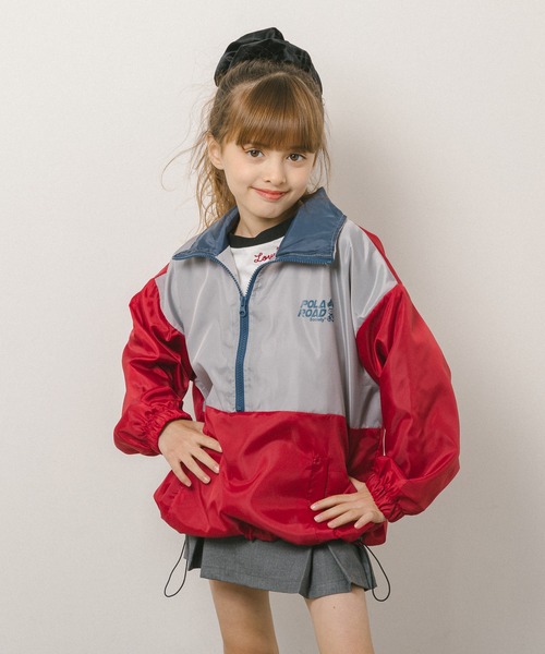 POLAROAD/ポーラロード】配色アノラックジャケット（ナイロン