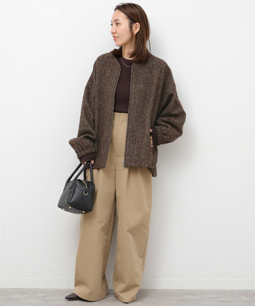 尾州ウールヘリンボンジップブルゾン（その他アウター）｜JOURNAL