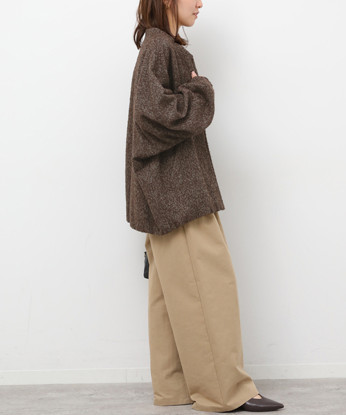 JOURNAL STANDARD relume（ジャーナルスタンダード　レリューム）の「尾州ウールヘリンボンジップブルゾン（その他アウター・レディース・チャコールグレー/ブラウン・FREE）」の13枚目の写真