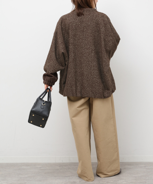 JOURNAL STANDARD relume（ジャーナルスタンダード　レリューム）の「尾州ウールヘリンボンジップブルゾン（その他アウター・レディース・チャコールグレー/ブラウン・FREE）」の14枚目の写真