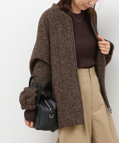 尾州ウールヘリンボンジップブルゾン（その他アウター）｜JOURNAL