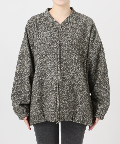 尾州ウールヘリンボンジップブルゾン（その他アウター）｜JOURNAL