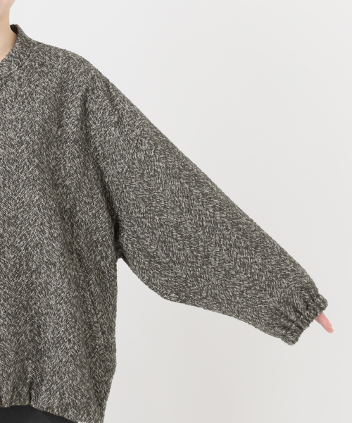 新品JOURNAL STANDARD relume 尾州ヘンリボンジップブルゾン 尾州ウールヘリンボンジップブルゾン（その他ブルゾン／アウター