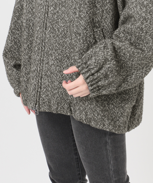 尾州ウールヘリンボンジップブルゾン（その他アウター）｜JOURNAL