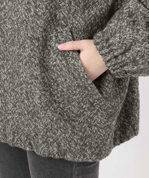 新品JOURNAL STANDARD relume 尾州ヘンリボンジップブルゾン 尾州ウールヘリンボンジップブルゾン（その他ブルゾン／アウター