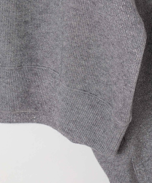 LEPSIM（レプシィム）の「ショートラメリブプルオーバー　601686（Tシャツ/カットソー・レディース・ブラウン/グレー/オフホワイト/ブルー・FREE）」の8枚目の写真