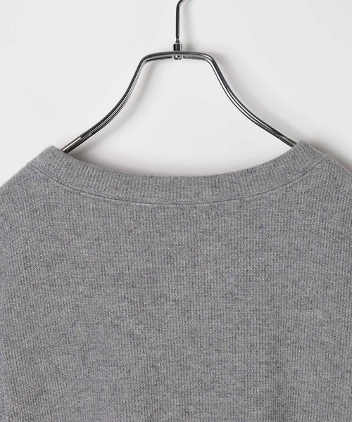 LEPSIM（レプシィム）の「ショートラメリブプルオーバー　601686（Tシャツ/カットソー・レディース・ブラウン/グレー/オフホワイト/ブルー・FREE）」の9枚目の写真