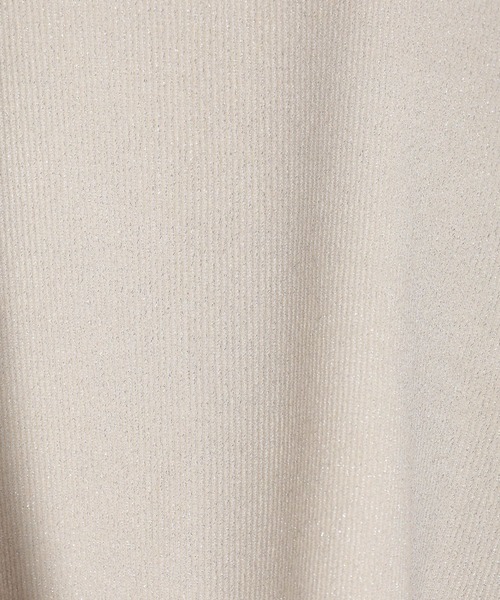 LEPSIM（レプシィム）の「ショートラメリブプルオーバー　601686（Tシャツ/カットソー・レディース・ブラウン/グレー/オフホワイト/ブルー・FREE）」の10枚目の写真