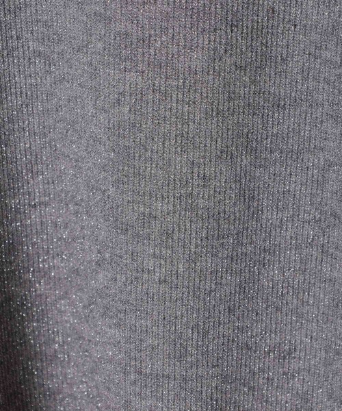 LEPSIM（レプシィム）の「ショートラメリブプルオーバー　601686（Tシャツ/カットソー・レディース・ブラウン/グレー/オフホワイト/ブルー・FREE）」の11枚目の写真