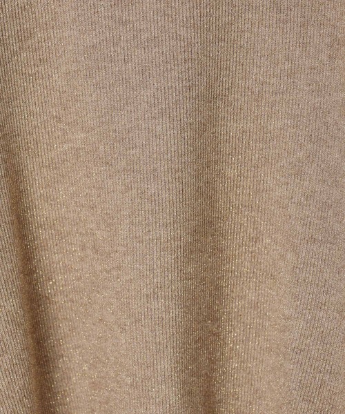 LEPSIM（レプシィム）の「ショートラメリブプルオーバー　601686（Tシャツ/カットソー・レディース・ブラウン/グレー/オフホワイト/ブルー・FREE）」の12枚目の写真