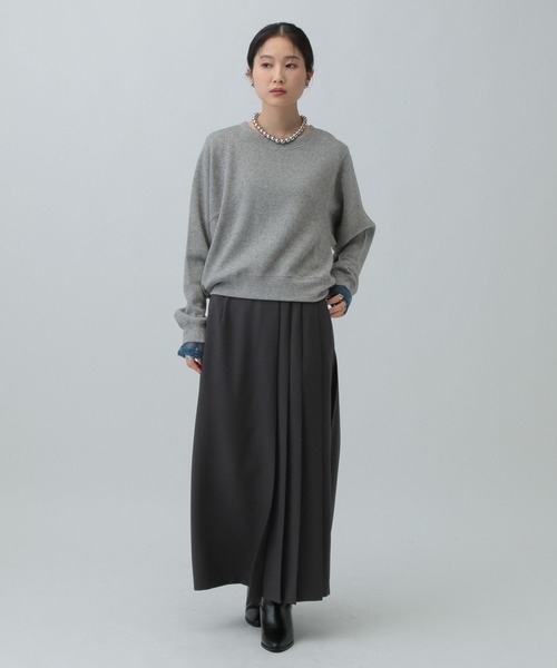 LEPSIM（レプシィム）の「ショートラメリブプルオーバー　601686（Tシャツ/カットソー・レディース・ブラウン/グレー/オフホワイト/ブルー・FREE）」の18枚目の写真