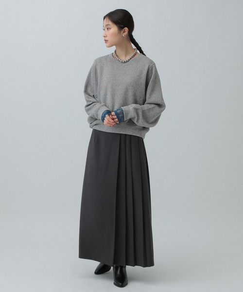 LEPSIM（レプシィム）の「ショートラメリブプルオーバー　601686（Tシャツ/カットソー・レディース・ブラウン/グレー/オフホワイト/ブルー・FREE）」の19枚目の写真