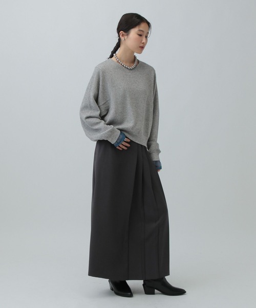 LEPSIM（レプシィム）の「ショートラメリブプルオーバー　601686（Tシャツ/カットソー・レディース・ブラウン/グレー/オフホワイト/ブルー・FREE）」の20枚目の写真