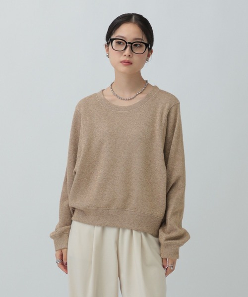 LEPSIM（レプシィム）の「ショートラメリブプルオーバー　601686（Tシャツ/カットソー・レディース・ブラウン/グレー/オフホワイト/ブルー・FREE）」の21枚目の写真