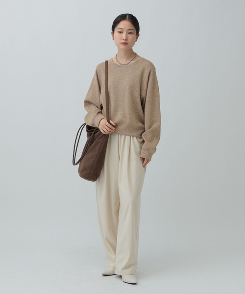 LEPSIM（レプシィム）の「ショートラメリブプルオーバー　601686（Tシャツ/カットソー・レディース・ブラウン/グレー/オフホワイト/ブルー・FREE）」の13枚目の写真