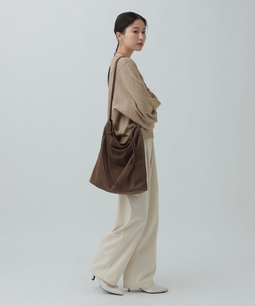 LEPSIM（レプシィム）の「ショートラメリブプルオーバー　601686（Tシャツ/カットソー・レディース・ブラウン/グレー/オフホワイト/ブルー・FREE）」の14枚目の写真