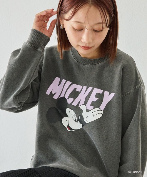 GOOD ROCK SPEED(グッドロックスピード)の「【GOODROCKSPEED】Disney MICKEY/ロゴスウェット(スウェット・レディース・ブラック/イエロー・F)」の3枚目の写真