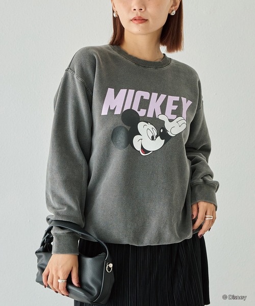 GOOD ROCK SPEED(グッドロックスピード)の「【GOODROCKSPEED】Disney MICKEY/ロゴスウェット(スウェット・レディース・ブラック/イエロー・F)」の4枚目の写真