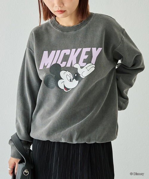 GOOD ROCK SPEED(グッドロックスピード)の「【GOODROCKSPEED】Disney MICKEY/ロゴスウェット(スウェット・レディース・ブラック/イエロー・F)」の5枚目の写真