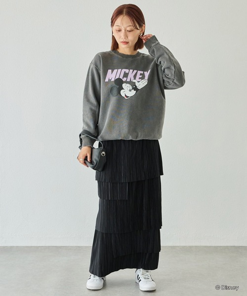 GOOD ROCK SPEED(グッドロックスピード)の「【GOODROCKSPEED】Disney MICKEY/ロゴスウェット(スウェット・レディース・ブラック/イエロー・F)」の10枚目の写真