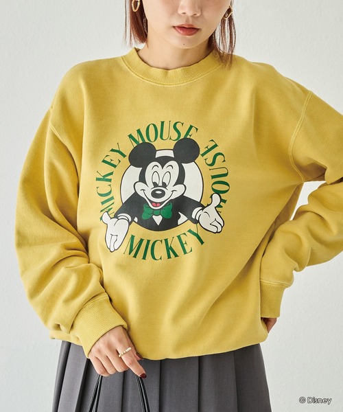 GOOD ROCK SPEED(グッドロックスピード)の「【GOODROCKSPEED】Disney MICKEY/ロゴスウェット(スウェット・レディース・ブラック/イエロー・F)」の13枚目の写真