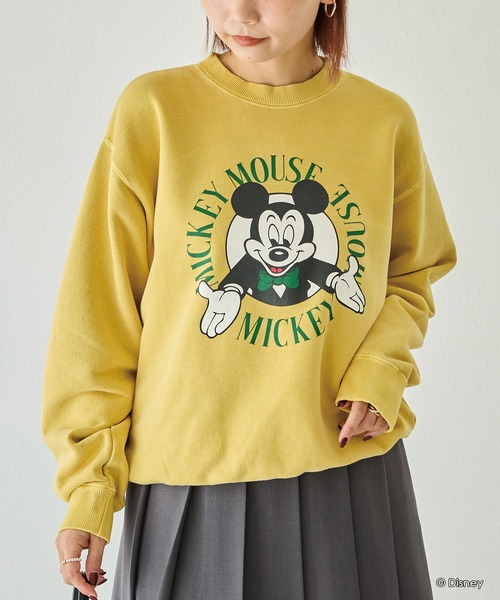 GOOD ROCK SPEED(グッドロックスピード)の「【GOODROCKSPEED】Disney MICKEY/ロゴスウェット(スウェット・レディース・ブラック/イエロー・F)」の14枚目の写真