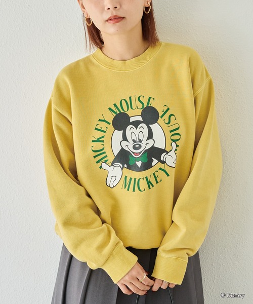 GOOD ROCK SPEED(グッドロックスピード)の「【GOODROCKSPEED】Disney MICKEY/ロゴスウェット(スウェット・レディース・ブラック/イエロー・F)」の16枚目の写真