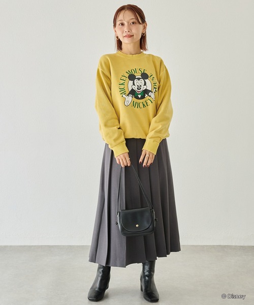 GOOD ROCK SPEED(グッドロックスピード)の「【GOODROCKSPEED】Disney MICKEY/ロゴスウェット(スウェット・レディース・ブラック/イエロー・F)」の19枚目の写真