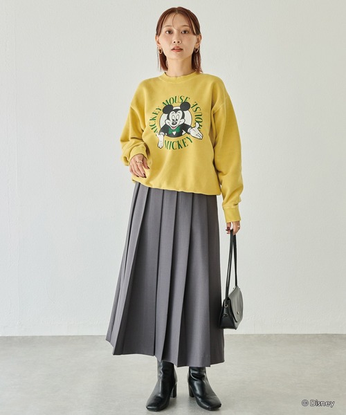GOOD ROCK SPEED(グッドロックスピード)の「【GOODROCKSPEED】Disney MICKEY/ロゴスウェット(スウェット・レディース・ブラック/イエロー・F)」の20枚目の写真