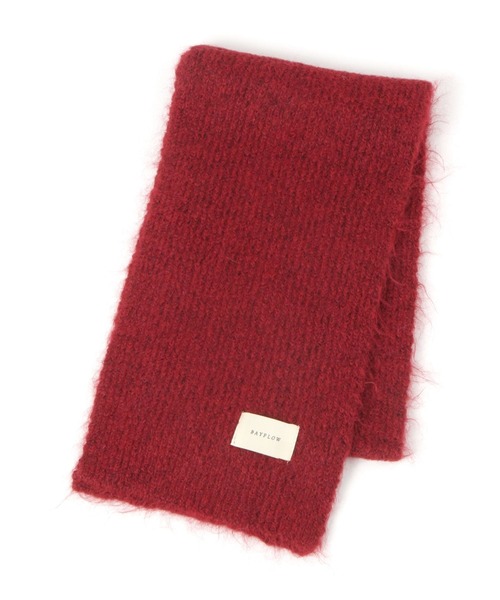BAYFLOW（ベイフロー）の「ウールMIXマフラー（マフラー・レディース・レッド/ブルーグリーン/チャコール/ブラウン・FREE）」の9枚目の写真