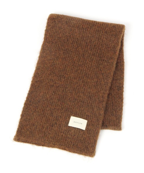 BAYFLOW（ベイフロー）の「ウールMIXマフラー（マフラー・レディース・レッド/ブルーグリーン/チャコール/ブラウン・FREE）」の12枚目の写真