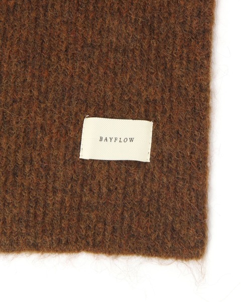 BAYFLOW（ベイフロー）の「ウールMIXマフラー（マフラー・レディース・レッド/ブルーグリーン/チャコール/ブラウン・FREE）」の13枚目の写真