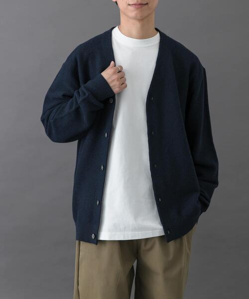 FORK&SPOON（フォークアンドスプーン）の「FORK&SPOON　PROVORONE Vネックカーディガン（カーディガン/ボレロ・メンズ・チャコールグレー/ネイビー・5/4）」の6枚目の写真