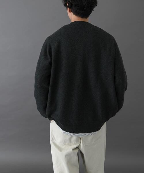 FORK&SPOON（フォークアンドスプーン）の「FORK&SPOON　PROVORONE Vネックカーディガン（カーディガン/ボレロ・メンズ・チャコールグレー/ネイビー・5/4）」の14枚目の写真