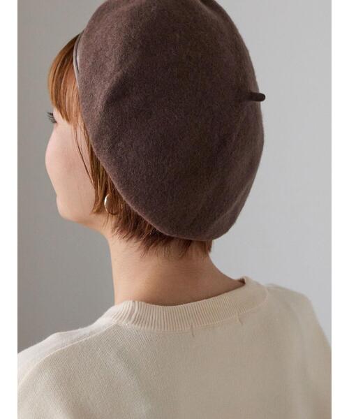 Lugnoncure(ルノンキュール)の「シンプルベレー(ハット・レディース・グレー/ベージュ・F)」の2枚目の写真