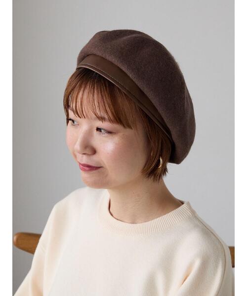 Lugnoncure(ルノンキュール)の「シンプルベレー(ハット・レディース・グレー/ベージュ・F)」の6枚目の写真