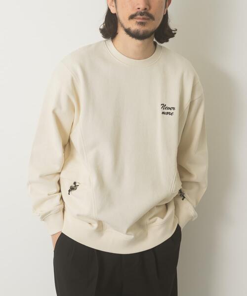 ITEMS URBANRESEARCH（アイテムズ アーバンリサーチ）の「サイドストレージ裏毛スウェットtops（スウェット・メンズ・ネイビー/ブラック/オフホワイト/グレー・MEDIUM/LARGE）」の10枚目の写真