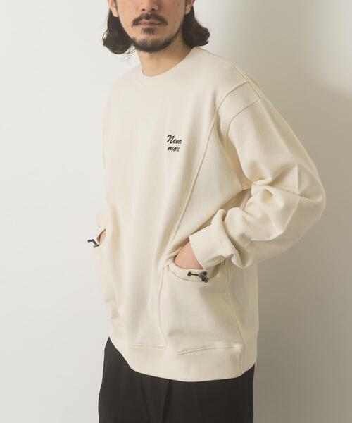 ITEMS URBANRESEARCH（アイテムズ アーバンリサーチ）の「サイドストレージ裏毛スウェットtops（スウェット・メンズ・ネイビー/ブラック/オフホワイト/グレー・MEDIUM/LARGE）」の11枚目の写真