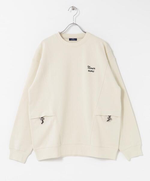 ITEMS URBANRESEARCH（アイテムズ アーバンリサーチ）の「サイドストレージ裏毛スウェットtops（スウェット・メンズ・ネイビー/ブラック/オフホワイト/グレー・MEDIUM/LARGE）」の13枚目の写真