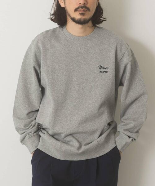 ITEMS URBANRESEARCH（アイテムズ アーバンリサーチ）の「サイドストレージ裏毛スウェットtops（スウェット・メンズ・ネイビー/ブラック/オフホワイト/グレー・MEDIUM/LARGE）」の15枚目の写真