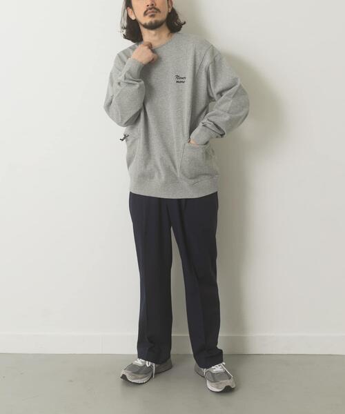 ITEMS URBANRESEARCH（アイテムズ アーバンリサーチ）の「サイドストレージ裏毛スウェットtops（スウェット・メンズ・ネイビー/ブラック/オフホワイト/グレー・MEDIUM/LARGE）」の17枚目の写真