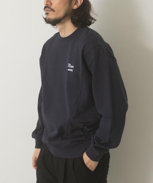 ITEMS URBANRESEARCH(アイテムズ アーバンリサーチ)の「サイドストレージ裏毛スウェットtops(スウェット・メンズ・ネイビー/ブラック/オフホワイト/グレー・MEDIUM/LARGE)」の21枚目の写真