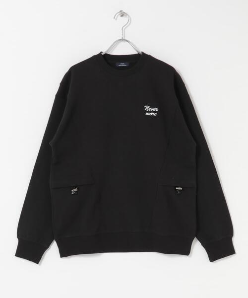 ITEMS URBANRESEARCH（アイテムズ アーバンリサーチ）の「サイドストレージ裏毛スウェットtops（スウェット・メンズ・ネイビー/ブラック/オフホワイト/グレー・MEDIUM/LARGE）」の6枚目の写真