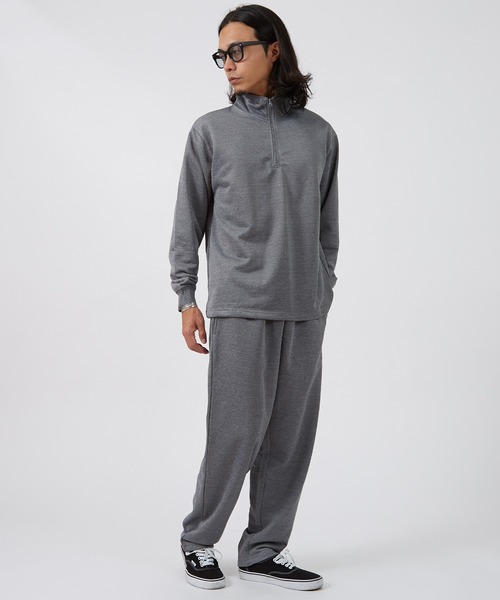 improves（インプローブス）の「スムース 裏毛 ハーフジップ トレーナー ＆ ジョガーパンツ セットアップ（スウェット・メンズ・ネイビー/チャコール/ブラック/杢グレー・X-LARGE/LARGE/MEDIUM）」の19枚目の写真