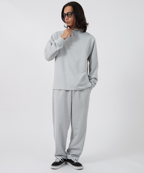 improves（インプローブス）の「スムース 裏毛 ハーフジップ トレーナー ＆ ジョガーパンツ セットアップ（スウェット・メンズ・ネイビー/チャコール/ブラック/杢グレー・X-LARGE/LARGE/MEDIUM）」の12枚目の写真