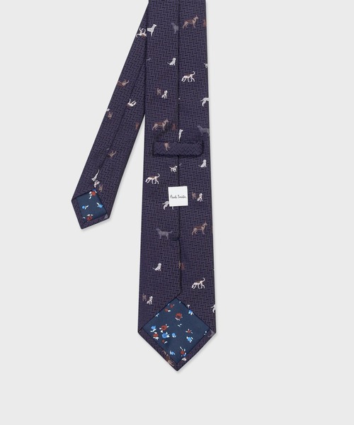 Paul Smith(ポールスミス)の「"Geometric Dog" タイ【250058 552MJ】(ネクタイ・メンズ・ブルー/レッド/ネイビー・FREE)」の4枚目の写真