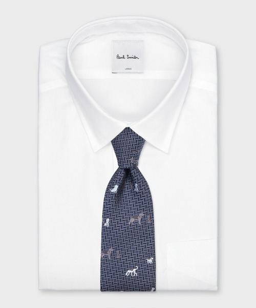 Paul Smith(ポールスミス)の「"Geometric Dog" タイ【250058 552MJ】(ネクタイ・メンズ・ブルー/レッド/ネイビー・FREE)」の7枚目の写真