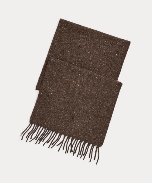 セール】フリンジ ウールブレンド マフラー（マフラー）｜POLO RALPH