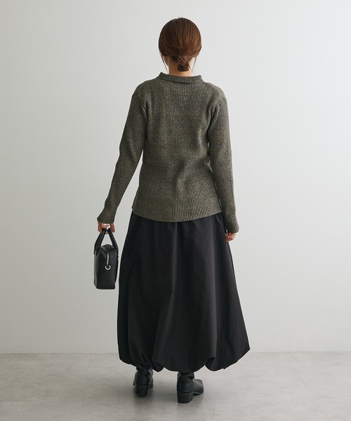 CRAFT STANDARD BOUTIQUE（クラフトスタンダードブティック）の「ボリュームバルーンスカート（スカート・レディース・ブラック/ホワイト・FREE）」の12枚目の写真